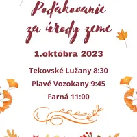 Poďakovanie za úrody zeme